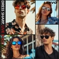 thumbnail image 2 of Gafas de sol polarizadas LINVO con protección UV400 para hombres y mujeres, 2 of 5