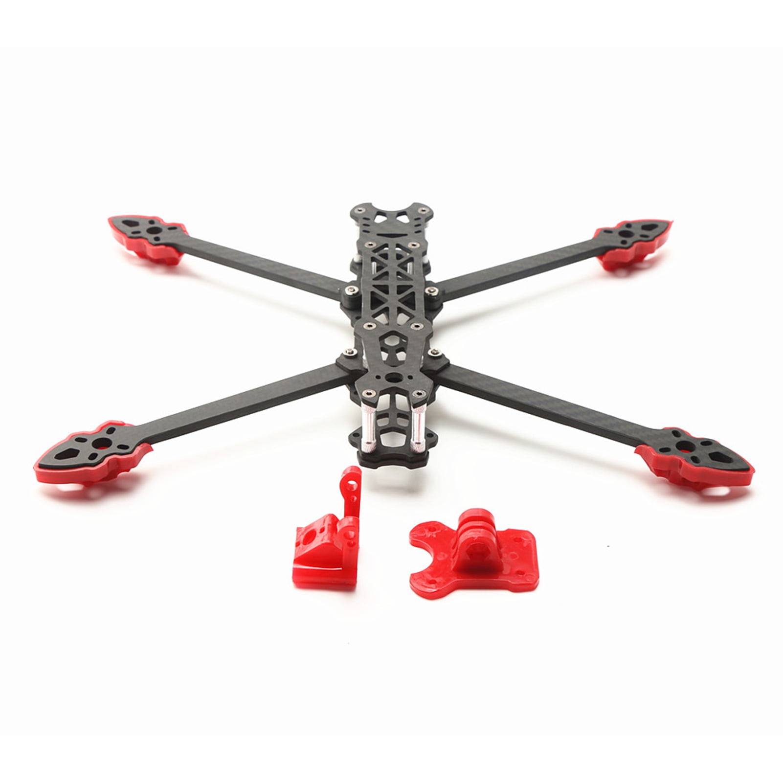 Mark4 7inch 295mm with 5mm Arm Frame 3K Carbon Fiber 7 Freestyle Remote Control Racing Drone with Red Print Parts for DIY Walmart