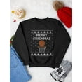 thumbnail image 4 of Tstars Mens Christmas Shirts Gift Merry Christmas Swishmas Ugly Sweater for Basketball Lovers Funny Humor Family Holiday Shirts Xmas Party Christmas Gifts for Him Sweatshirt, 4 of 6