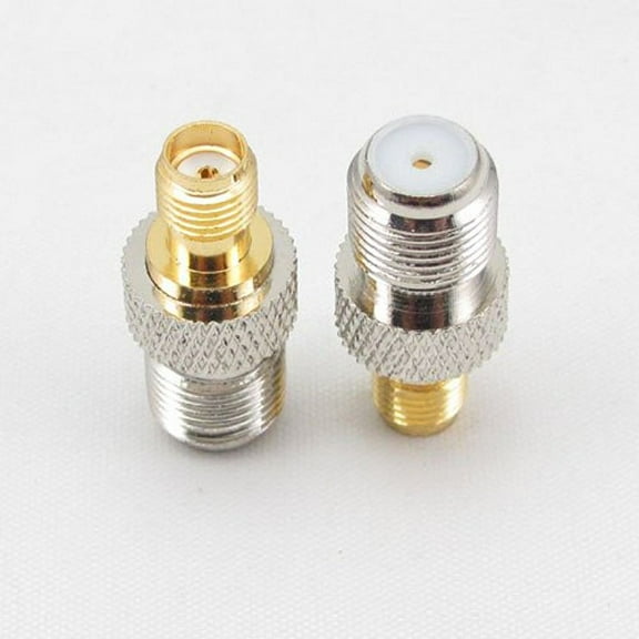 F female jack to SMA female jack Straight RF Connetor Adapter Quick USA Shipping