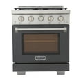 thumbnail image 4 of Professional 30-in Natural Gas Range Oven in Cement Gray w/ True Simmer Burners, 4 of 9