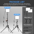 thumbnail image 4 of ALTSON 2 Packs Video Light Kit, LED Studio Light, 2700-6500K Dimmable Photography Lighting Kit with Tripod Stand&Phone Holder, 12" Rotating Streaming, 4 of 7