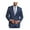 blue, variant on Shaquille O'neal Mens Professional Two Button Blazer Jacket, Blue, Big & Tall, 40 Long