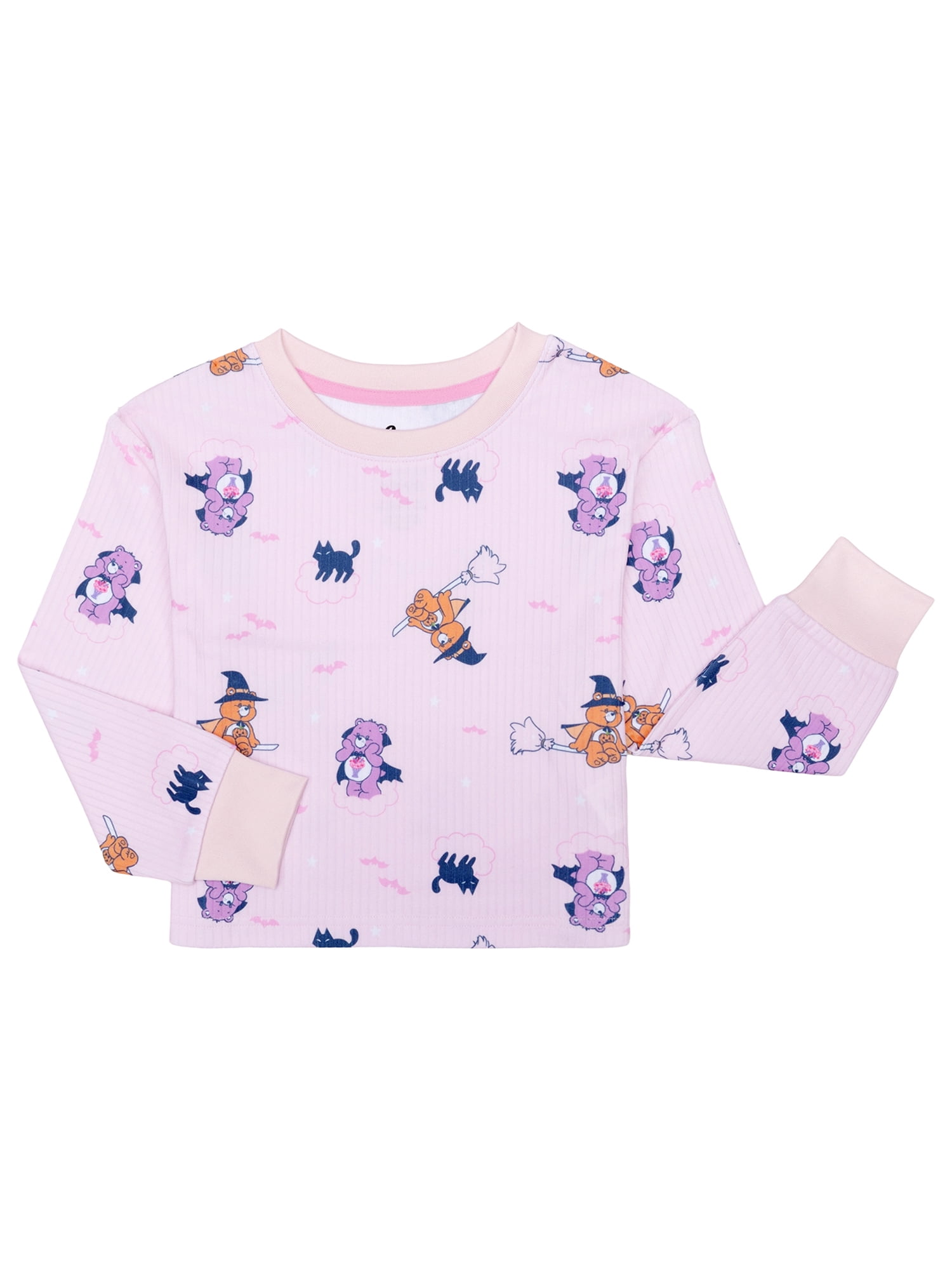 Care Bear Girls Halloween Long Sleeve Top and Short Pajama Set, 2-Piece, Sizes 4-12