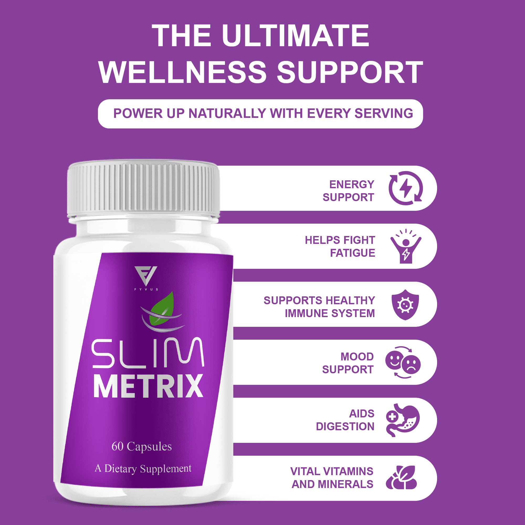 Slim Metrix Advanced Weight Supplement, Slim Metrix Support (60 Capsules)