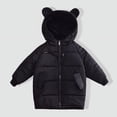 thumbnail image 2 of Fleece Warm Winter Long Jacket For Girls Boys Fashion Cotton Padded Cute Ear Boys Girls Down Coat Outerwear Kids Clothes, 2 of 6