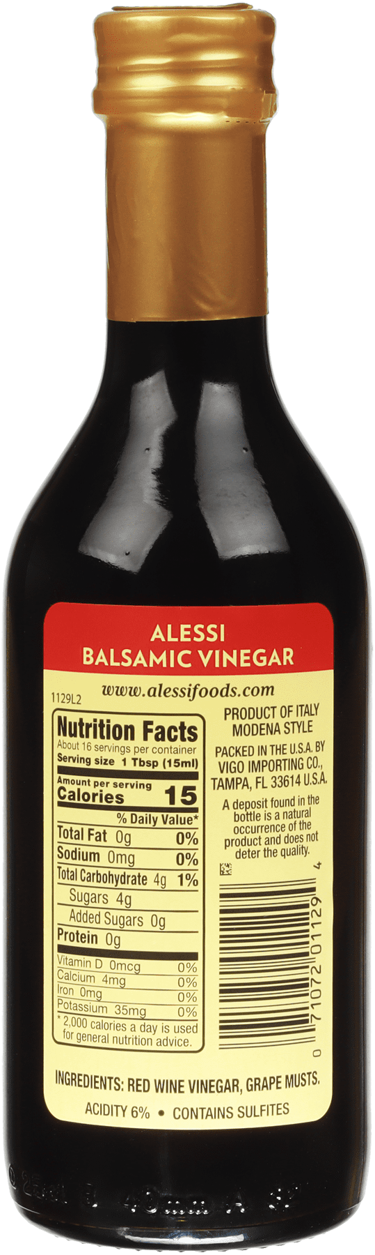 (2 pack) Alessi Di Modena Balsamic Vinegar, 8.5 fl. oz.