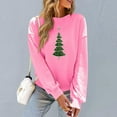thumbnail image 6 of VKOYWKM Fall Sweatshirts for Women Christmas Xmas Holiday Long Sleeve Tops Funny Christmas Tree Graphic Fleece Pullover Crewneck Loose Fit Oversized Sweatshirt, 6 of 7