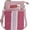 Red, variant on Leaf Pattern Canvas Cell Phone Purse Wallet Lightweight Small Crossbody Purse Bags for Women
