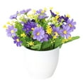 thumbnail image 2 of Visland Simulation Bonsai Aster Office Desktop Decor Plastic Colorful Fresh Imitation Potted Flower for Parties, 2 of 8