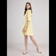 thumbnail image 4 of Vestido Camisero Midi A Rayas con Botones para Mujer, Informal, Holgado, con Puños y Larga, Vestidos de Media Pierna. Amarillo XL, 4 of 9