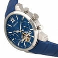 thumbnail image 3 of Heritor Automatic Arthur Semi-Skeleton Leather-Band Watch W/ Day/Date - Silver/Blue, 3 of 3
