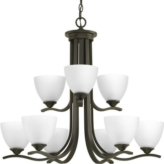P400064-020-Progress Lighting-Laird - Chandeliers Light - 9 Light in Transitional and Traditional style - 27.75 Inches wide by 25.5 Inches