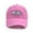 Pink, variant on WOYY Girls Baseball Cap Letter Embroidery Snapback Hat Cotton Sun Protection Flat Caps