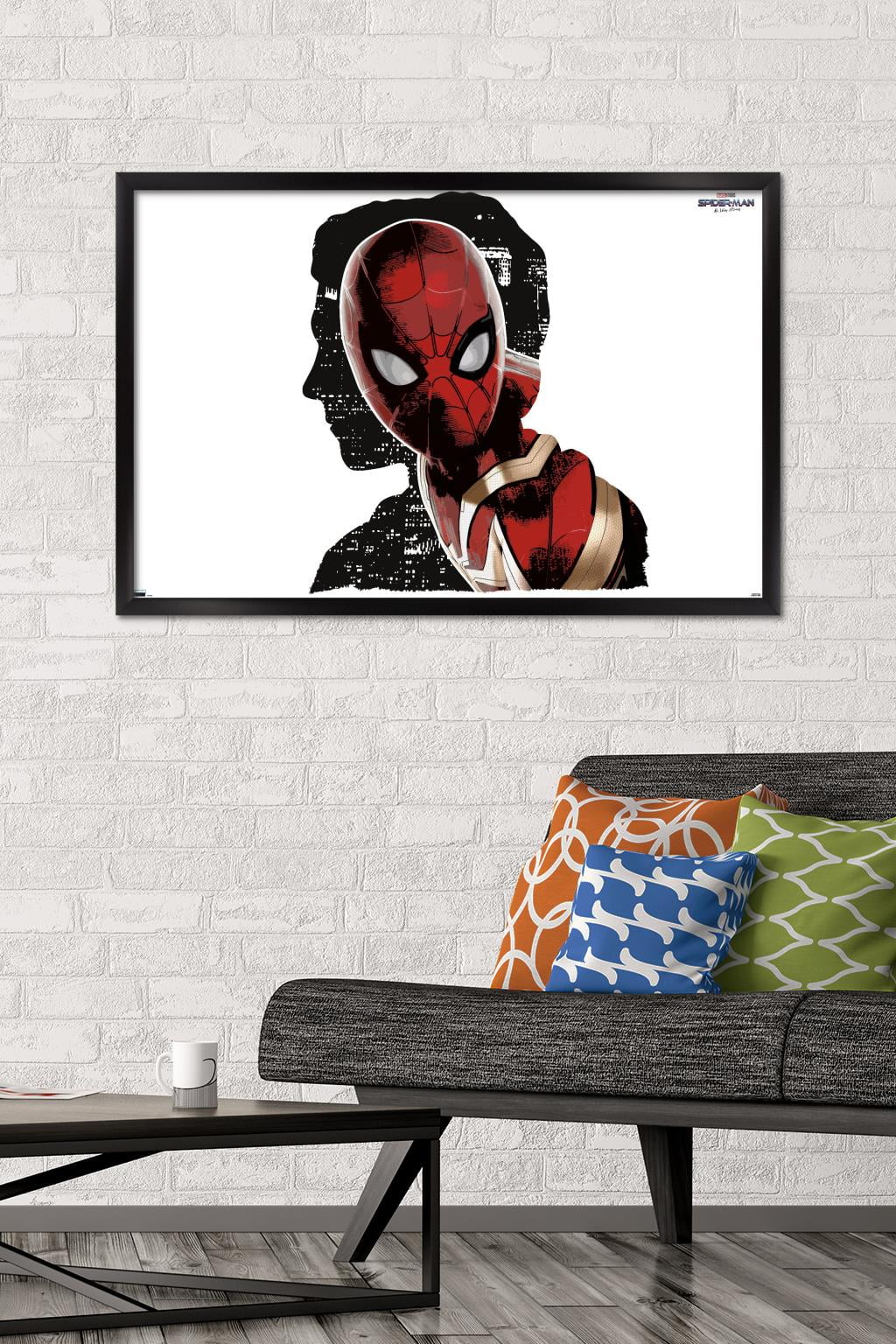 Marvel Spider-Man: No Way Home - Negative Space Wall Poster, 22.375" x 34" Framed