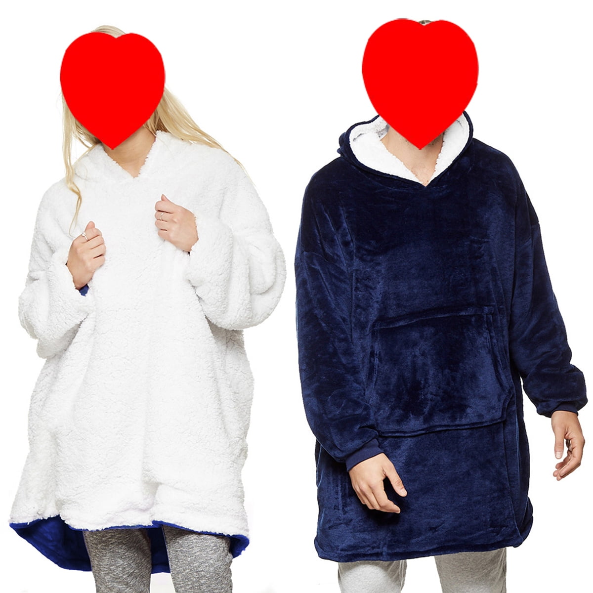 fluffy hoodie blanket
