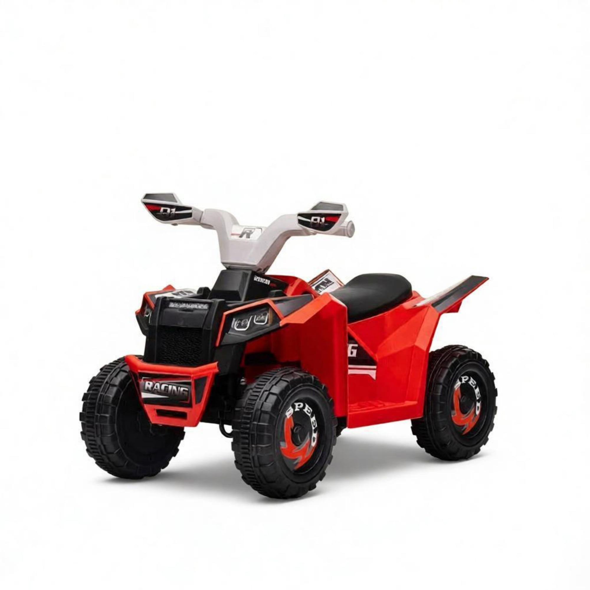 6V Electric Toy Car, Forward Backward with Wear-Resistant Wheels for 18-36 Months Old, Red