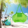 thumbnail image 4 of Bolsa grande para juguetes de playa Bolsas de de malla para piscina Bolsa para arena , Verde Salvador bolsos de playa de malla, 4 of 10