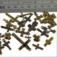 thumbnail image 4 of 50pcs Assorted Lots of Antique Bronze Cross Charms Pendants Jewelry Making, 4 of 5