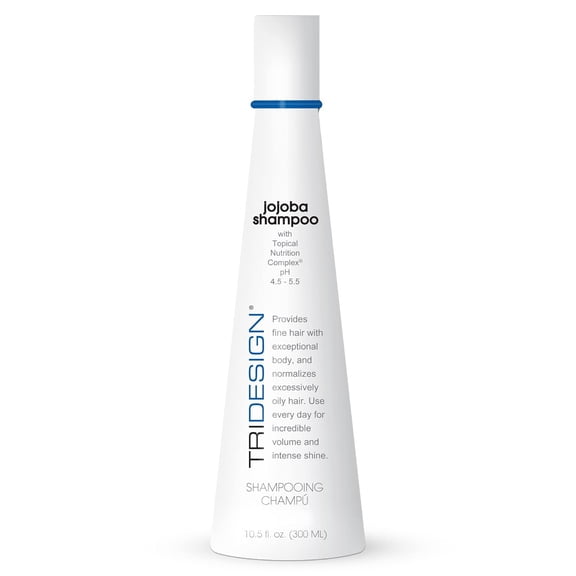 TRI Professional Hair Care Jojoba Moisturizing Shampoo for All Types of Hair, Jojoba Extracts Panthenol, 4 Grape Seed Henna, Hair Thickening Shampoo for Adults, 10.5 Fluid Ounce