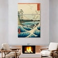 thumbnail image 2 of Elephant Stock The Sea At Satta In Suruga Province Wall Art - Vertical Multi Panel Canvas - Living Room Wall Decor - Beach Multi Panel - Blue And White Decor By Utagawa Hiroshige - 48" x 74", 2 of 8