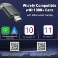 thumbnail image 6 of Mini Wireless Carplay Adapter for Apple (2024 Upgrade) Converts Wired to Wireless Car Play Dongle for iPhone, Wireless Plug & Play CarPlay for Cars from 2016 & for Apple iOS 10+ Android 11+, 6 of 7