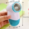 Battery Operated Fabric Shaver Lint And Fuzz Remover Blue Cool