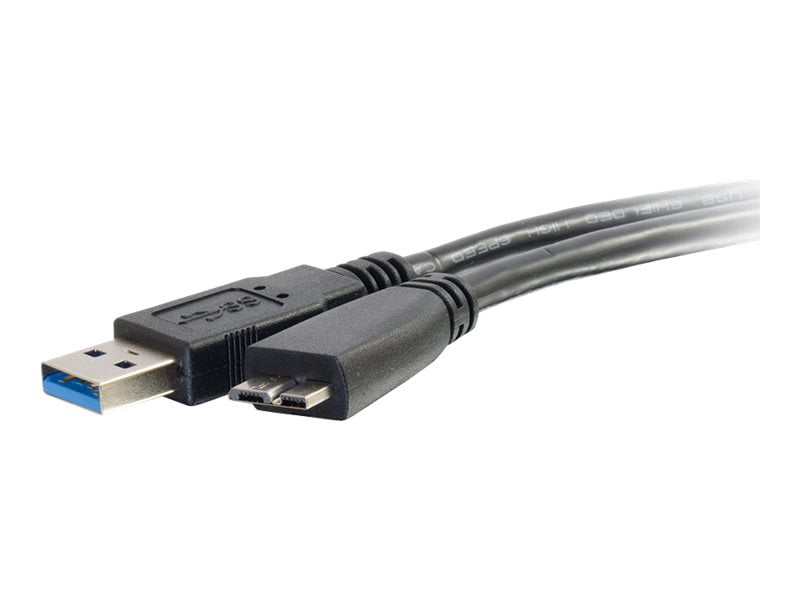 C2G 2m/6.56' USB 3.0 A Male to Micro B Male Cable, Black