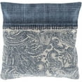 thumbnail image 2 of Surya Lola LL-009 20"Hx20"W Square Cotton Pillow Kit in Navy/Pale Blue/Cream, 2 of 2