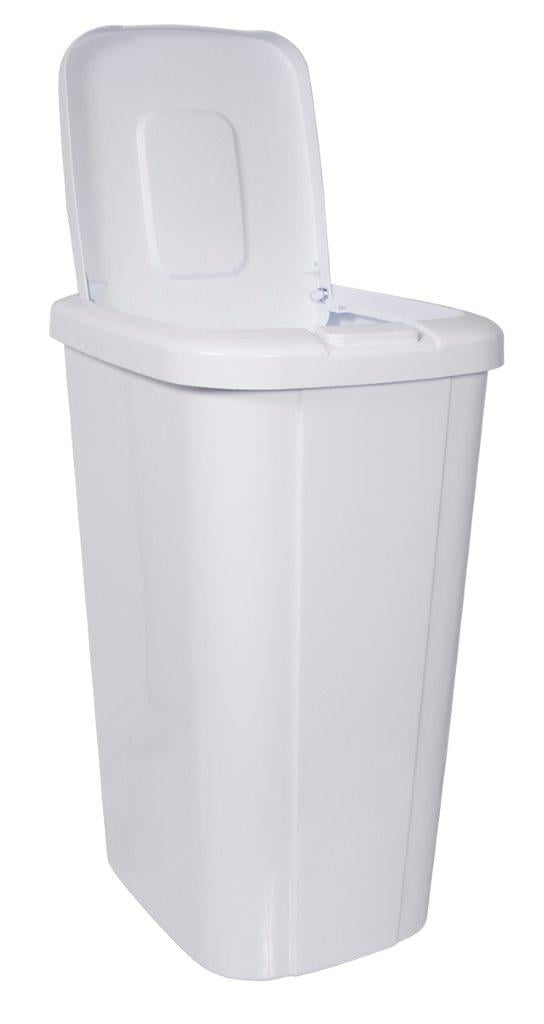 Hefty Touch Lid 13 3 Gallon Trash Can White Com