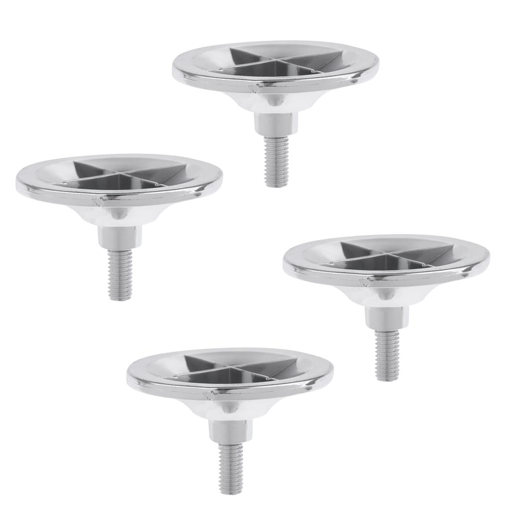 Homyl 4 Pieces 2.5 Foosball Table Foot Part Accessories Table Football Feet Part Silver 