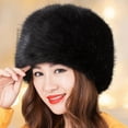 thumbnail image 3 of Mosey Thickened Fuzzy Bucket Hat Women Winter Fluffy Furry Plush Hat Faux Fox Fur Solid Color Warm Bucket Hat Fashion Accessories, 3 of 8