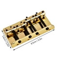 thumbnail image 4 of Bass Bridge, Durable Metal Four String Bass Bridge Professional Guitar Bass Bridge Comes With Screws And Hex Wrench For 4 String Electric Bass Guitar, 4 of 8