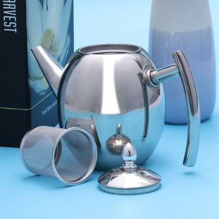 GOOHOCHY  Kettle Stainless Steel Tea Easy to Clean Looking Pot