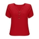 thumbnail image 5 of Vestidos Casuales Para Mujer, Blusas De Mujer De Moda Blusa informal de lino con cuello en V y manga corta con capucha para mujer, 5 of 6