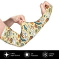 thumbnail image 3 of Easygdp Mushrooms And Rainbows Peace Adult Ice Silk Sunscreen Arm Cover with Thumbhole, Cooling Compression Arm Cover for Fishing, 3 of 8