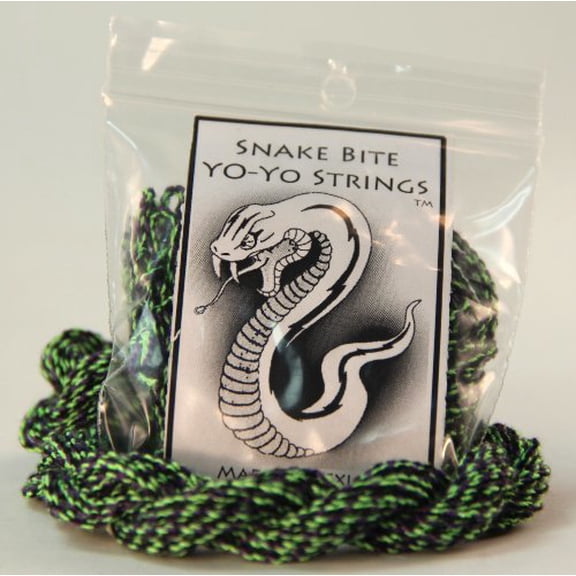 Snake Bite Yo-Yo Strings - 100% Polyester multi-color Strings- Diamondback Snake - 10 pack