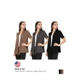 thumbnail image 5 of Women's Casual Short Sleeve Lightweight Loose Fit Solid Stretch Cardigan (Pack of 3), 5 of 5