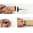 thumbnail image 4 of Perchero de madera blanco con gancho para armario, perchero de pared, toallero Naturaleza 4 Ganchos, 4 of 9