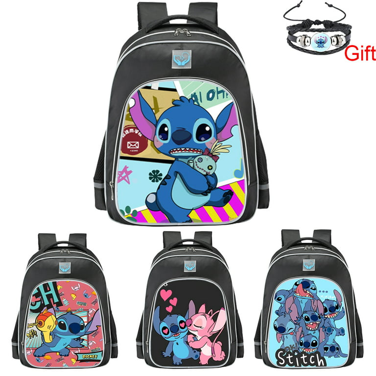 Mengen Lilo & Stitch School Backpacks for Girls, Kids School Bags Bookbag Gifts with Lunch bag-3 Piece, Kids Unisex, Size: One size, Other