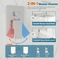 thumbnail image 3 of Shower System, 10'' High Pressure Brushed Nickel Shower Head with Handheld Spray Combo, Included 59'' Shower Hose, Shower Trim Kit and 2-IN-1 Diverter, Bathroom Shower Faucet Set with Valve, 3 of 14