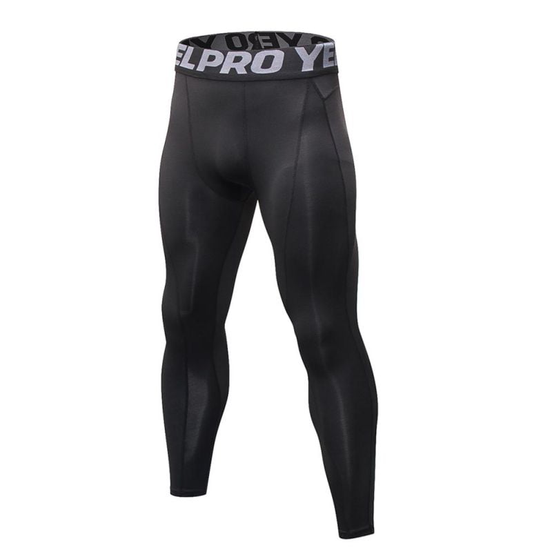 Men's Compression Pants Athletic Workout Active Bottoms Moisture Wicking Tights 