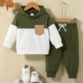thumbnail image 2 of KEXE Boy Clothes Size 8 2T Boys Clothes Fall/ Winter Toddler Boy Clothes Shirt - 2 Piece Outfit Toddler Sweatpants Set, 2 of 8