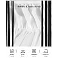 thumbnail image 5 of Black Striped Wrap Around Bed Skirts for King Bed 16" Drop,Bed Skirt with Adjustable Elastic Belt Dust Ruffle Bed Valance for Bedroom Modern White Striped Abstract Art Aesthetics Bed Frame Cover, 5 of 7