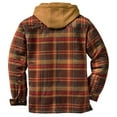 thumbnail image 2 of Yammee Men's Plaid Flannel Shirt Coat Quilted with Polyfill Insulated, 2 of 5