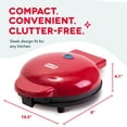 thumbnail image 4 of Dash Round Express Electric - Pancake Maker & Eggs Griddle System - Healthy Breakfast Maker - Quick Heat-Up & Easy Cleanup - nonstick surface - Red, 4 of 9