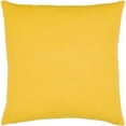 thumbnail image 4 of Surya Lachen LHN-009 20 x 20" Square Cotton Pillow Cover in Saffron Yellow/Cream, 4 of 4