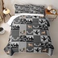 thumbnail image 2 of Homewish Rustic Farmhouse Hunting Twin Quilt Set,Wild Mallard Deer Twin Coverlet Set For Boys Men,2 Pieces, 2 of 7