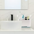 thumbnail image 3 of Electric Toothbrush Holder for Bathroom, Toothbrush and Toothpaste Organizer Countertop Toothbrush Caddy with 2 Adjustable dividers and Anti-Slip Base for Family&Kids, 3 of 7