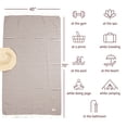 thumbnail image 3 of American Soft Linen 100% Cotton Turkish Peshtemal Beach Towels, 35"x60" size 4 Pack Swim Towels for Beach and Pool Towels, Brown, 3 of 6